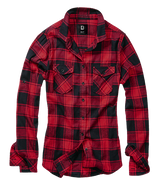Women Amy Flannel Shirt Long Sleeve red/black