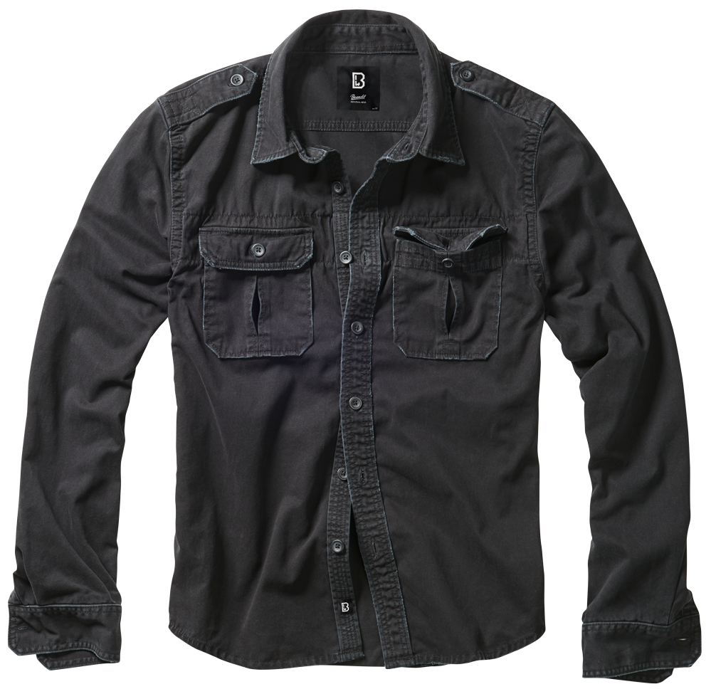 Vintage Shirt Long Sleeve black