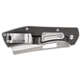 GR Flatiron D2 Micarta GB Klappmesser, urban blau