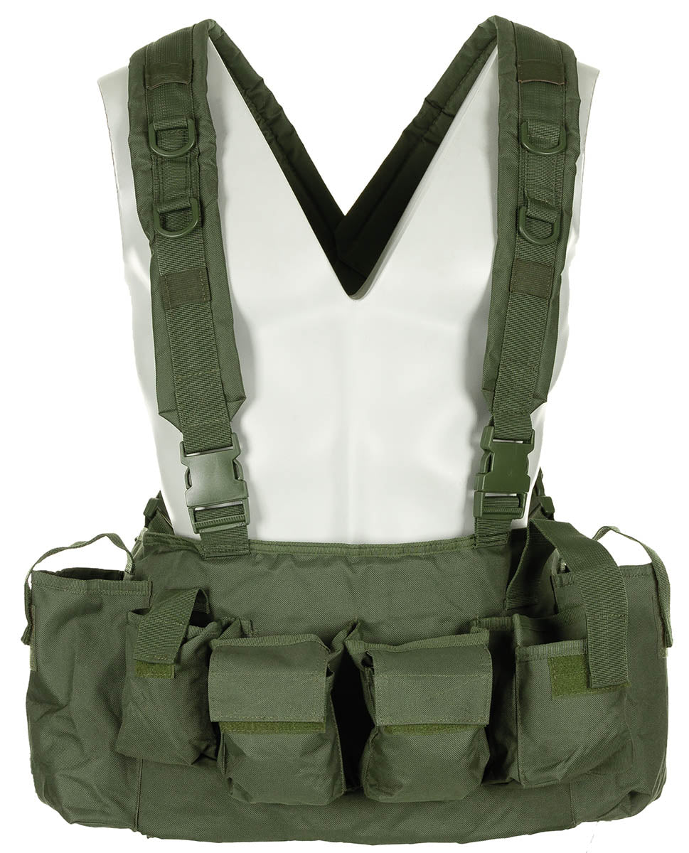 Chest Rig, 9 Taschen, oliv