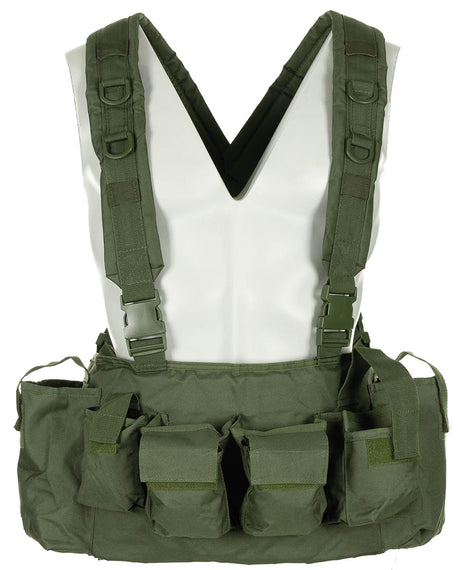 Chest Rig, 9 Taschen, oliv