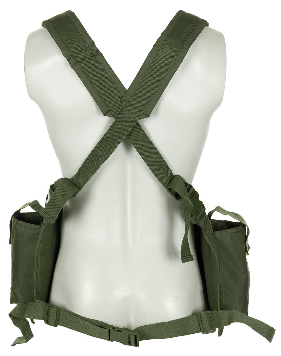 Chest Rig, 9 Taschen, oliv