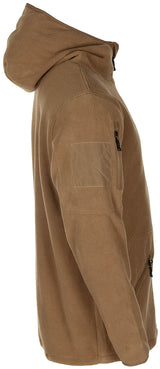 Bekleidung, Mantel, Jacke, Fleece, Fleecejacke, Gehäkelte Kapuze?, Camel Farbe, Reißverschluss Taschen, Armfach, Fleecejacke,