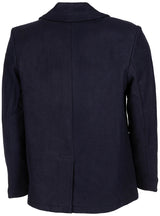 US Pea Coat, blau, mit blauen Knöpfen