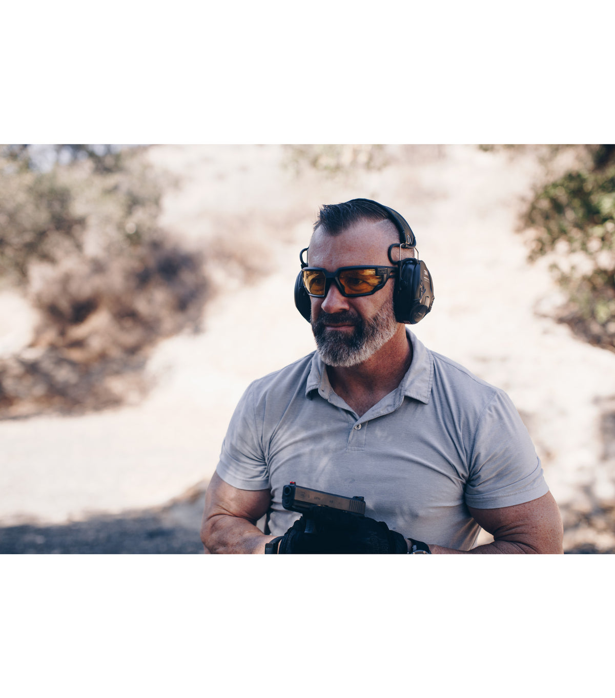 Brille Tactical Type-X, Black Frame, Amber Lens