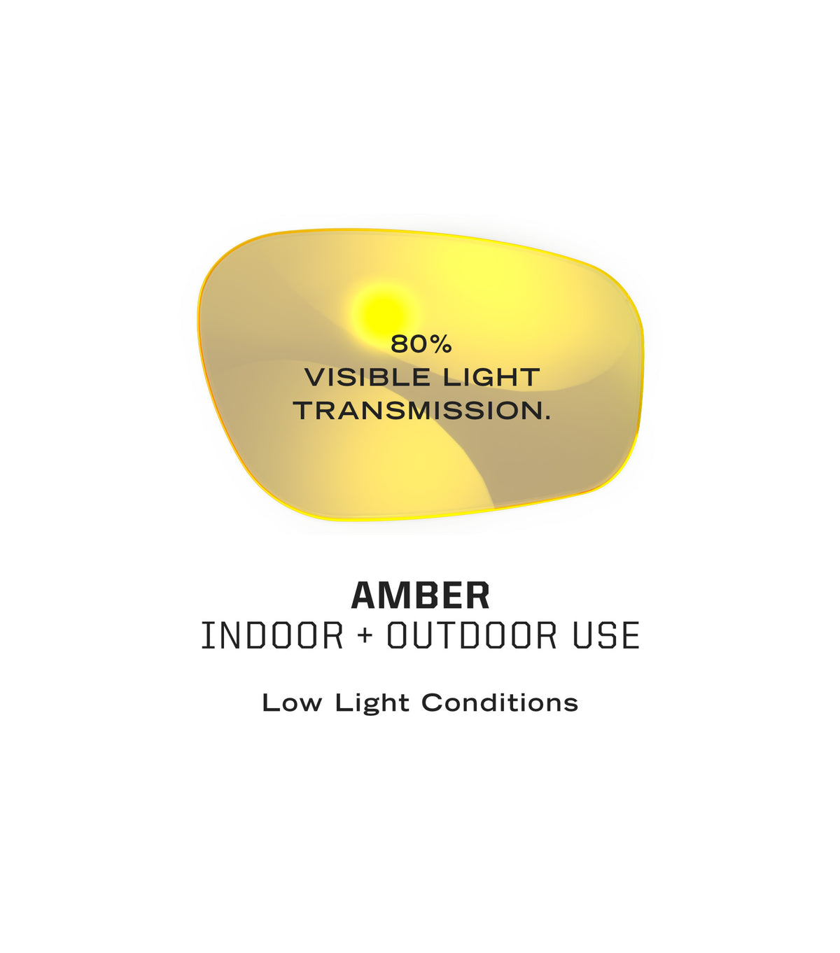 Brille Tactical Type-X, Black Frame, Amber Lens
