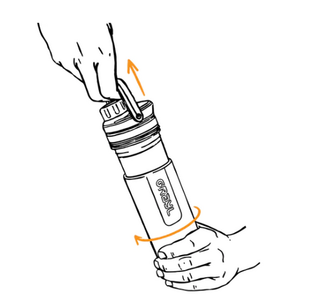 Wasserfilter Ultrapress Purifier Bottle (Forager Moss)
