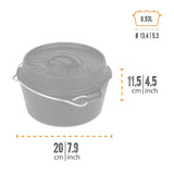 Petromax - Feuertopf / Dutch Oven ft1 ohne Füsse (0,93 Liter)