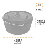 Petromax - Feuertopf / Dutch Oven ft18 mit Füssen (16,1 Liter)