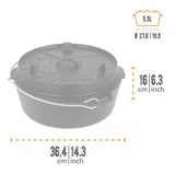 Petromax - Feuertopf / Dutch Oven ft6 ohne Füsse (5,5 Liter)