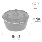 Petromax - Feuertopf / Dutch Oven ft9 ohne Füsse (7,5 Liter)