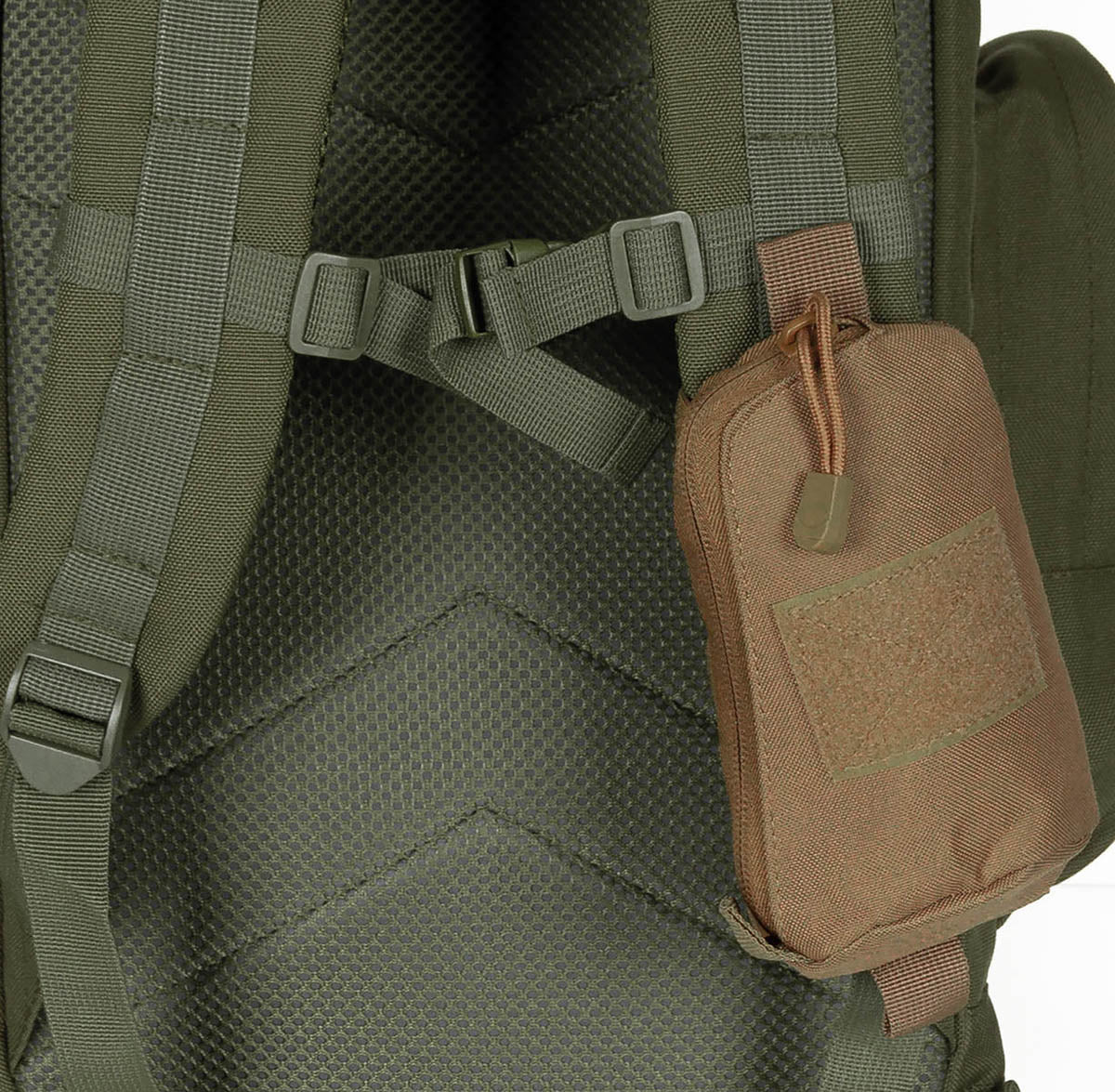 Tasche, für Schultergurt, "MOLLE", coyote tan