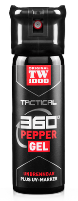 TW1000 Pfefferspray Tactical Classic - 45 ml, Flip-Top Kappe, 360°, UV Marker (Gel)