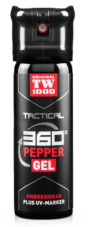TW1000 Pfefferspray Tactical Classic - 45 ml, Flip-Top Kappe, 360°, UV Marker (Gel)