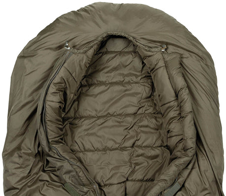 Daunenjacke, Pufferjacke, Olivegrün, Reißverschluss, Kapuzenfest