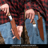BeaverCraft - Bushcraft Messer mit Walnussholzgriff