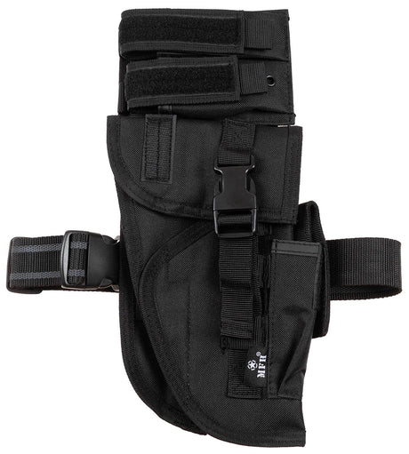Pistolenbeinholster, schwarz, "Tactical", rechts