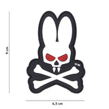 Klettabzeichen Skull Bunny - weiss