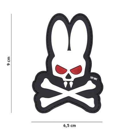 Klettabzeichen Skull Bunny - weiss