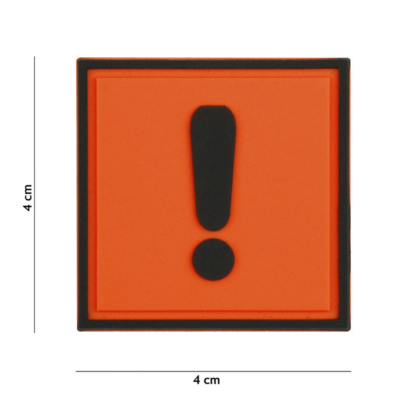 Klettabzeichen Caution - orange