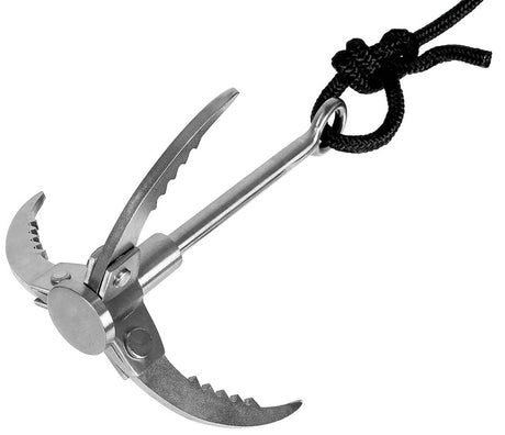 Wurfanker, Metall, klappbar, mit Seil
