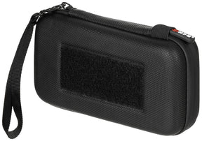 Tasche, Hartschale, klein, mit Klettschlaufen, schwarz