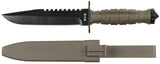Kampfmesser, "Storm", oliv, Kunststoffgriff, Scheide