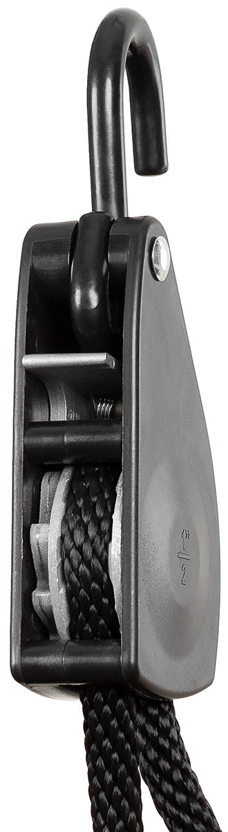 Spannseil, 11 mm, 2 Meter, mit Ratschensicherung, schwarz