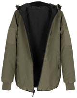 Thermojacke, wendbar, oliv/schwarz