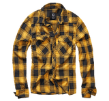 Check Shirt Long Sleeve black-yellow
