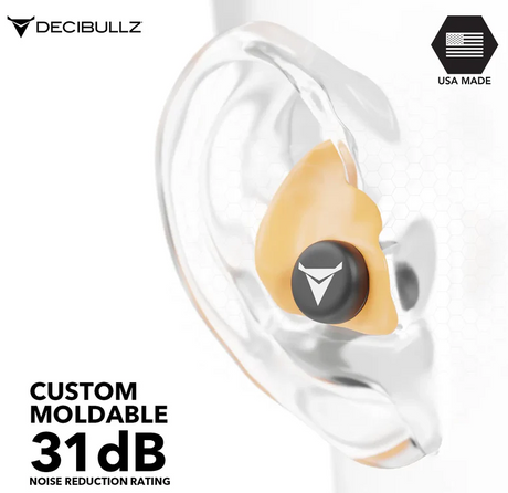 Custom Molded Earplugs Gehörschutzstöpsel orange (SNR=27db)