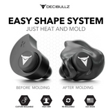 Custom Molded Earplugs Gehörschutzstöpsel schwarz (SNR=27db)