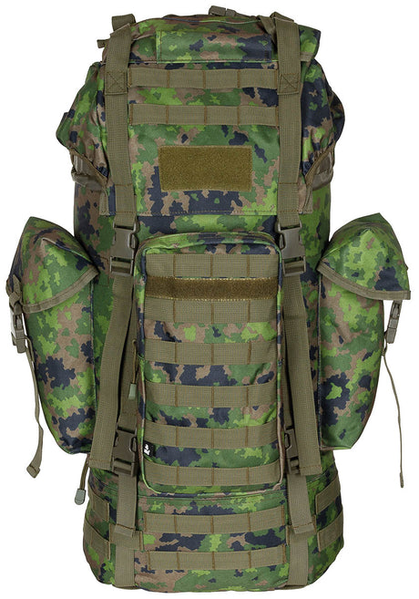 Tasche, Rucksack, Rucksack, Tarnmuster, MOLLE, Seitentaschen, Klettfläche, Taktischer Rucksack, Camouflage, MOLLE-System, Auß