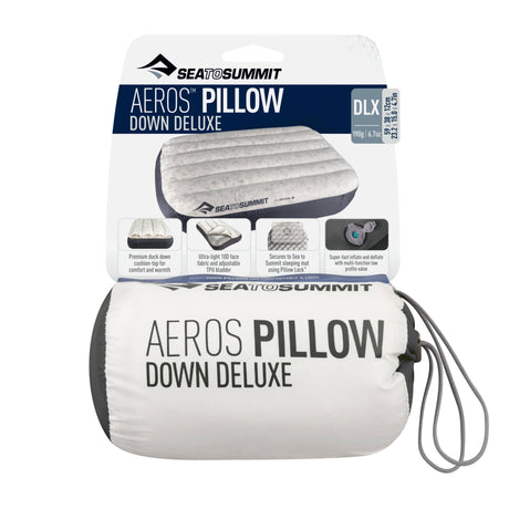Reisekissen Aeros Daunen Deluxe grau