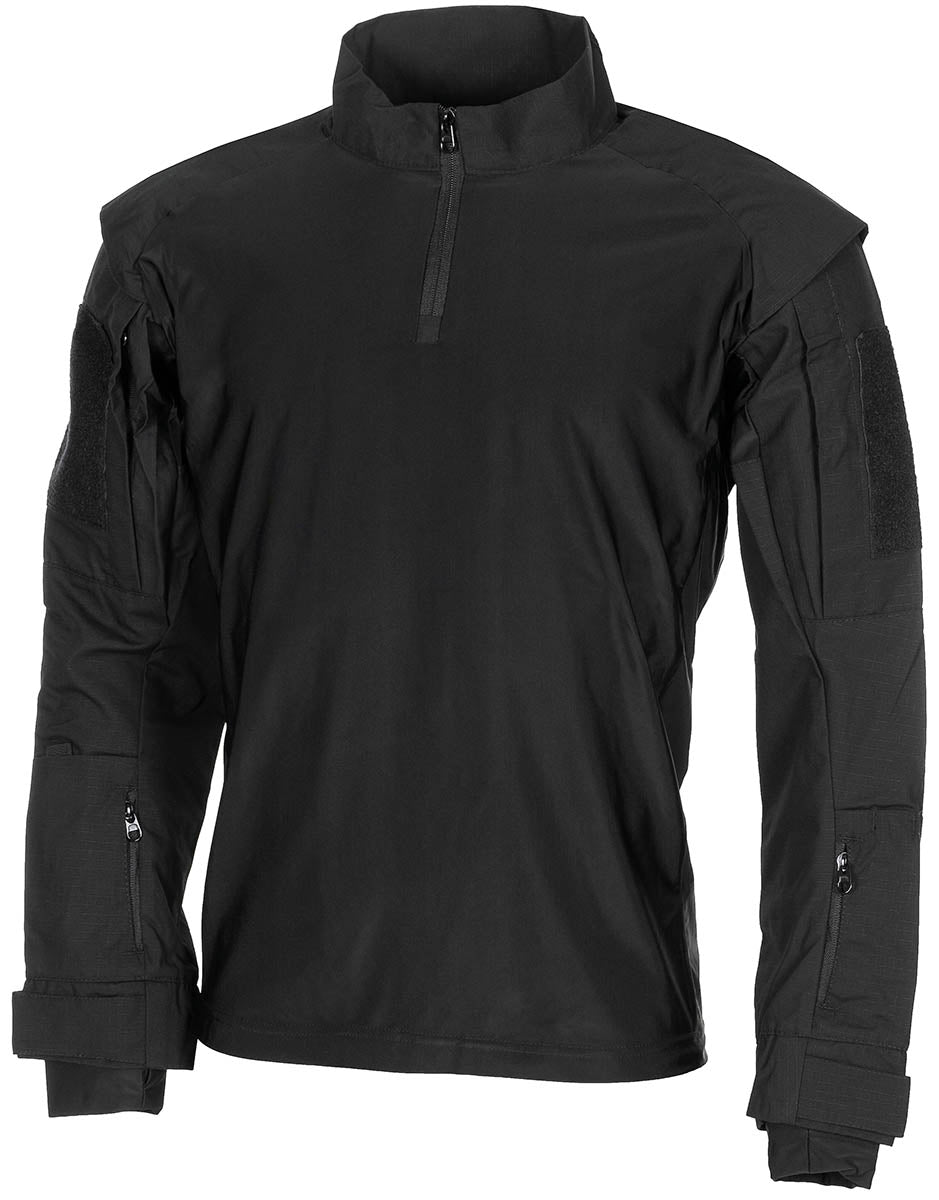US Tactical Hemd, langarm, schwarz