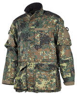 BW Kampfjacke, Einsatz/Übung, lang, flecktarn