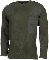 BW Pullover, mit Brusttasche, oliv