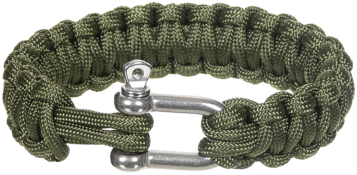 Armband, "Parachute Cord", oliv, Breite ca. 2,3 cm