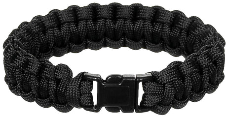 Armband, "Parachute Cord", schwarz, Breite ca. 1,9 cm