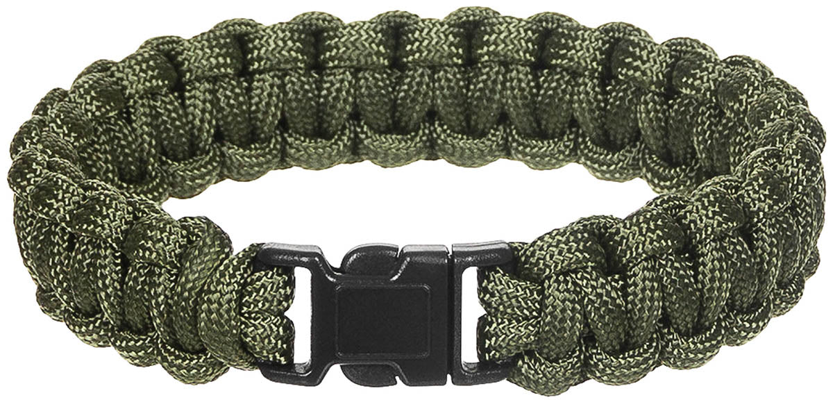 Armband, "Parachute Cord", oliv, Breite ca. 1,9 cm