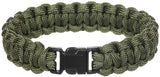 Armband, "Parachute Cord", oliv, Breite ca. 1,9 cm