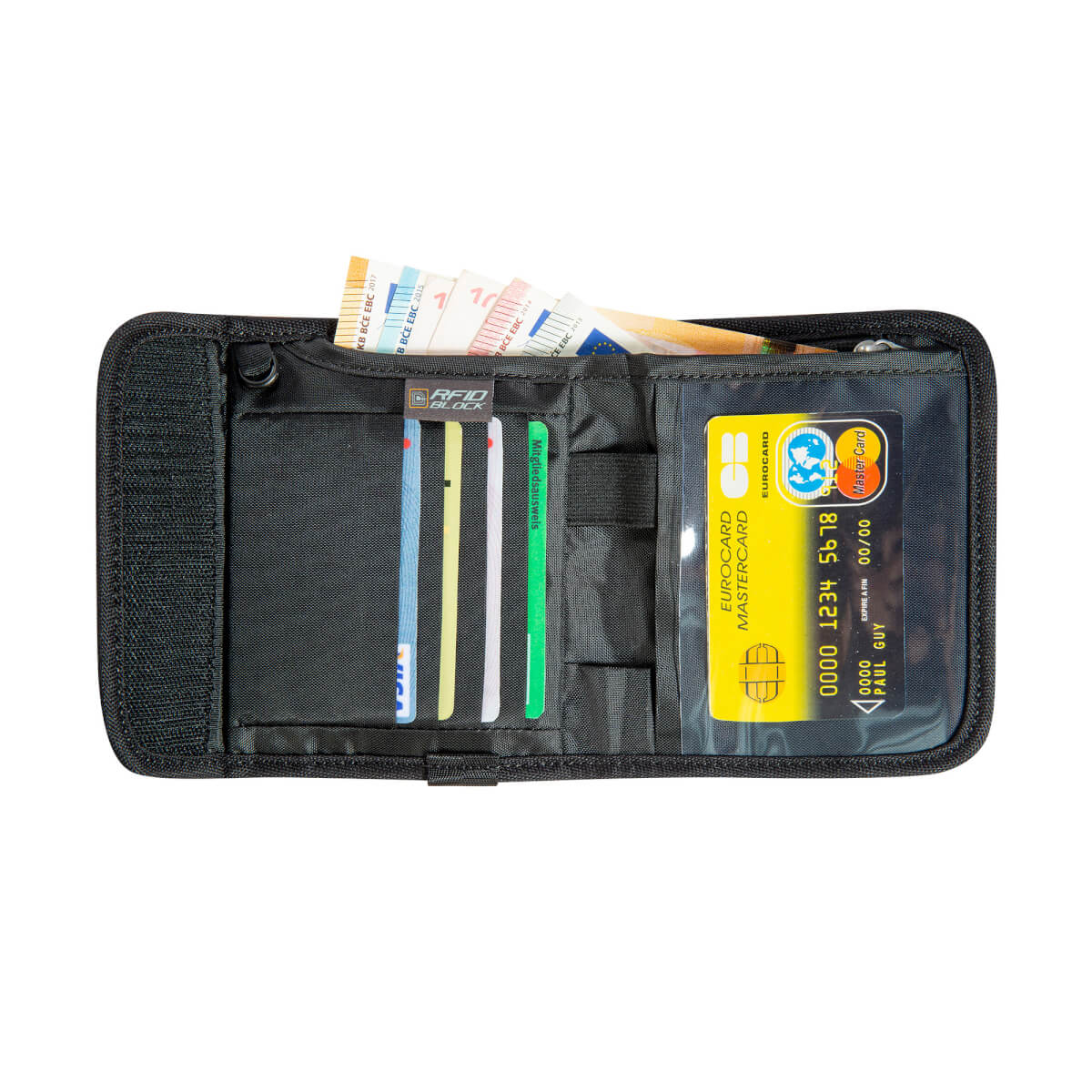 Euro Wallet RFID Block Geldbörse (black)