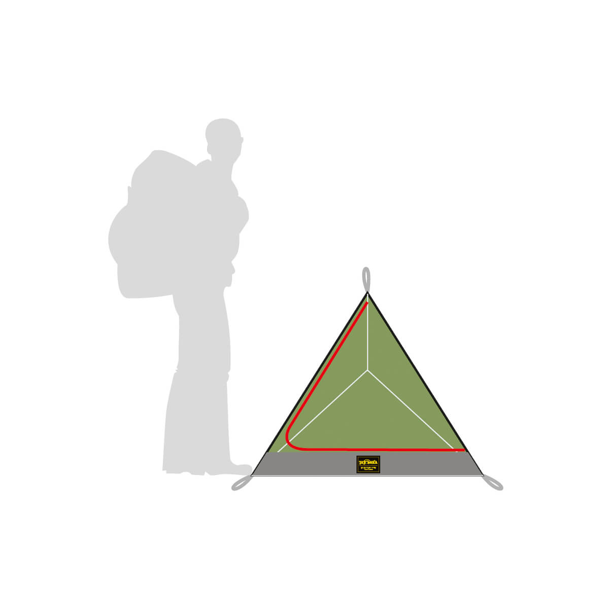 Single Mesh Tent Moskitozelt für 1 Person (olive)