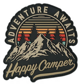 Klettabzeichen Happy Camper - color
