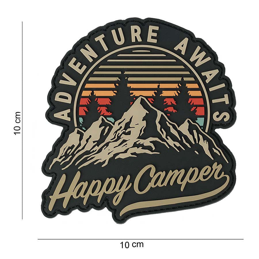 Klettabzeichen Happy Camper - color