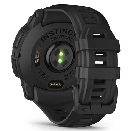 Instinct 3 – 50 mm Solar Tactical Schwarz mit Silikon-Wechselarmband 22 mm