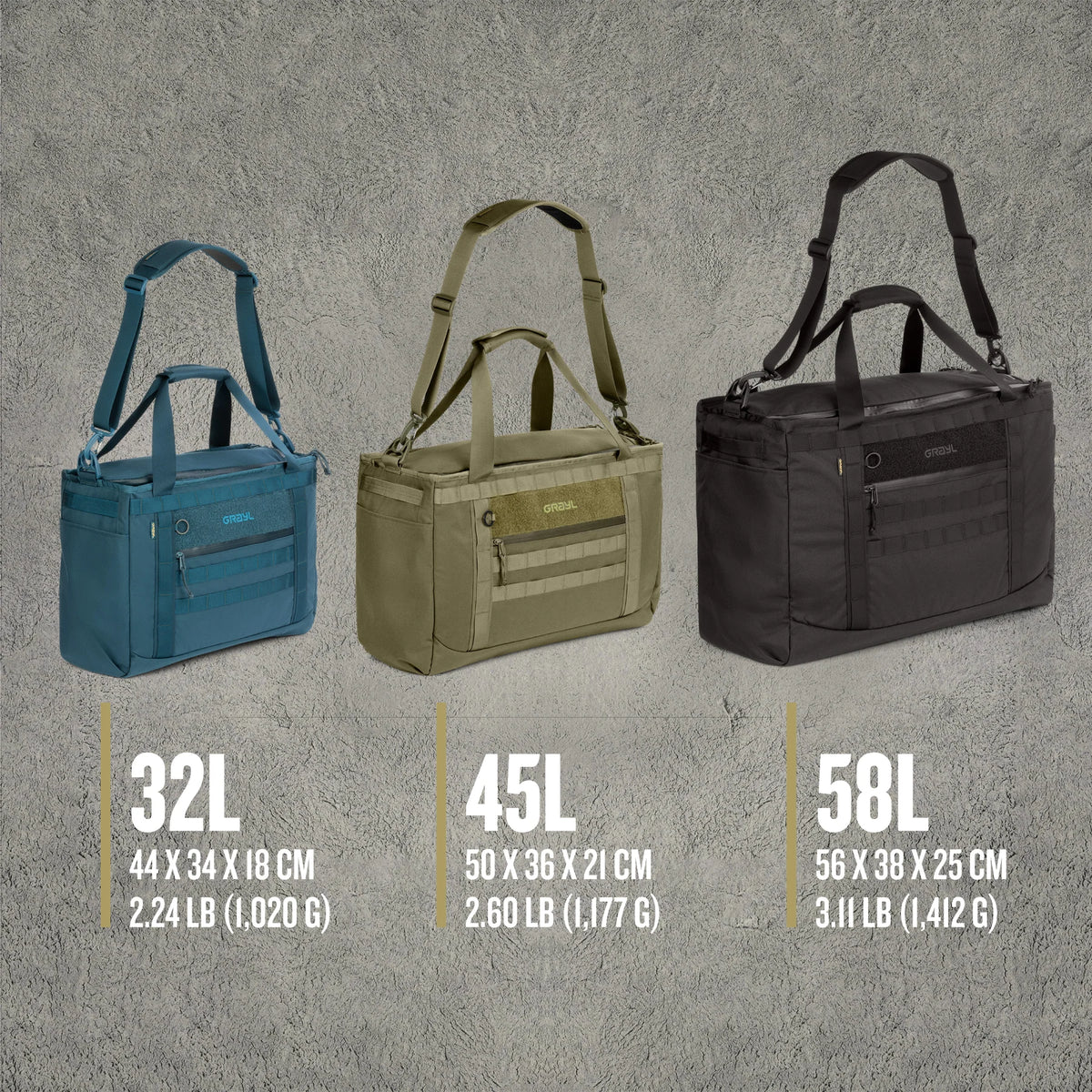 GRAYL - Mission Tote Bag Tasche 58 Liter (Covert Black)