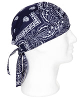 Headwrap, paisley-navyblau