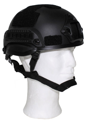US Helm, "MICH 2002", Rails, schwarz, ABS-Kunststoff