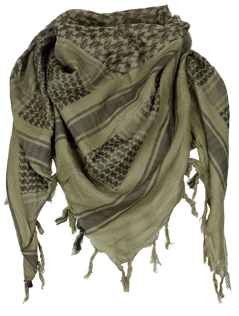 Halstuch, "Shemagh", Supersoft, oliv-schwarz